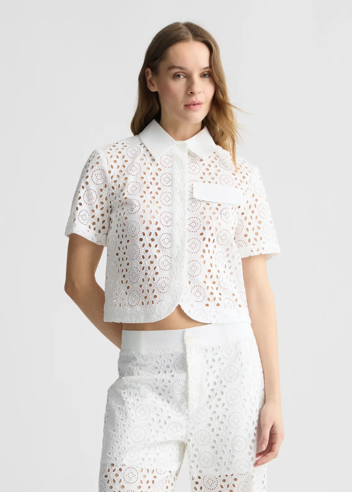 Liu Jo Camisa corta con bordados-Mujer Camisas Y Blusas