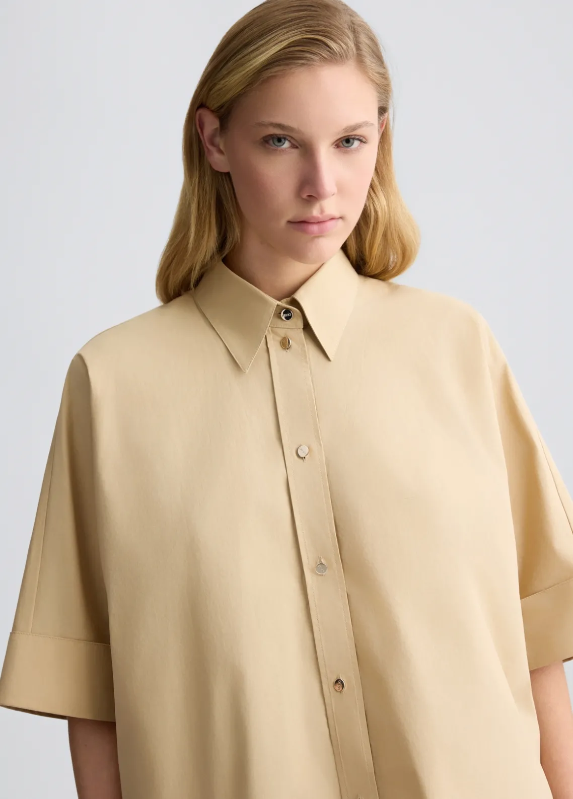 Liu Jo Camisa cuadrada de algodón-Mujer Camisas Y Blusas