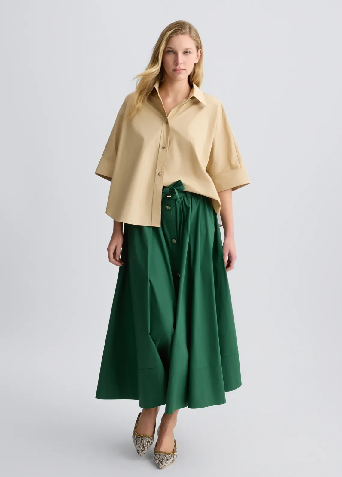 Liu Jo Camisa cuadrada de algodón-Mujer Camisas Y Blusas
