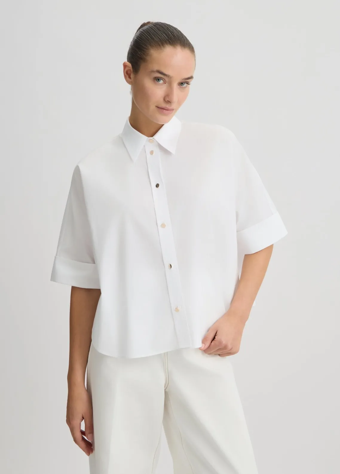 Liu Jo Camisa cuadrada de algodón-Mujer Camisas Y Blusas