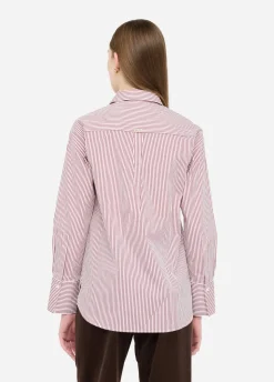 Liu Jo Camisa de algodón a rayas con top-Mujer Camisas Y Blusas