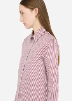 Liu Jo Camisa de algodón a rayas con top-Mujer Camisas Y Blusas