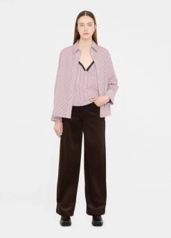 Liu Jo Camisa de algodón a rayas con top-Mujer Camisas Y Blusas