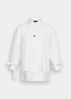 Liu Jo Camisa de algodón con cordones-Mujer Camisas Y Blusas