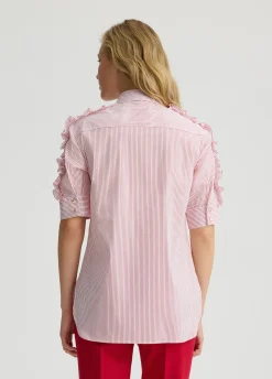 Liu Jo Camisa de algodón con rayas-Mujer Camisas Y Blusas