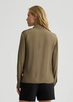 Liu Jo Camisa de crepé de China-Mujer Camisas Y Blusas