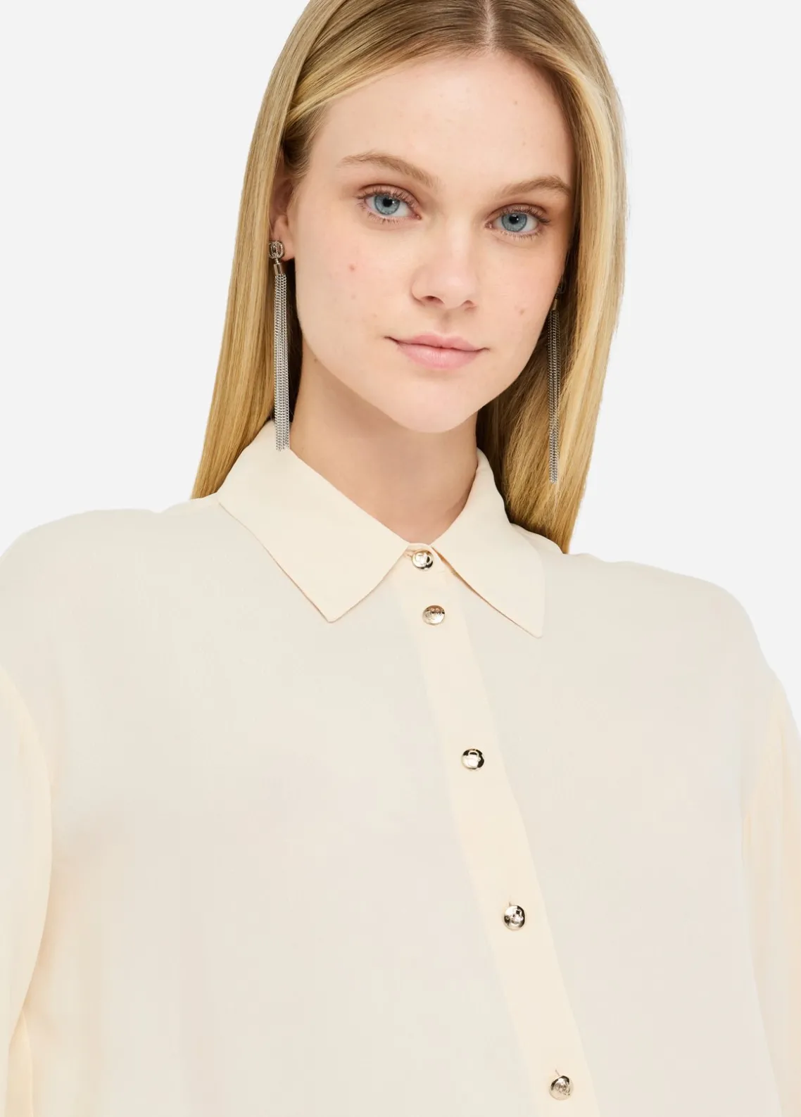 Liu Jo Camisa de crepé de China-Mujer Camisas Y Blusas