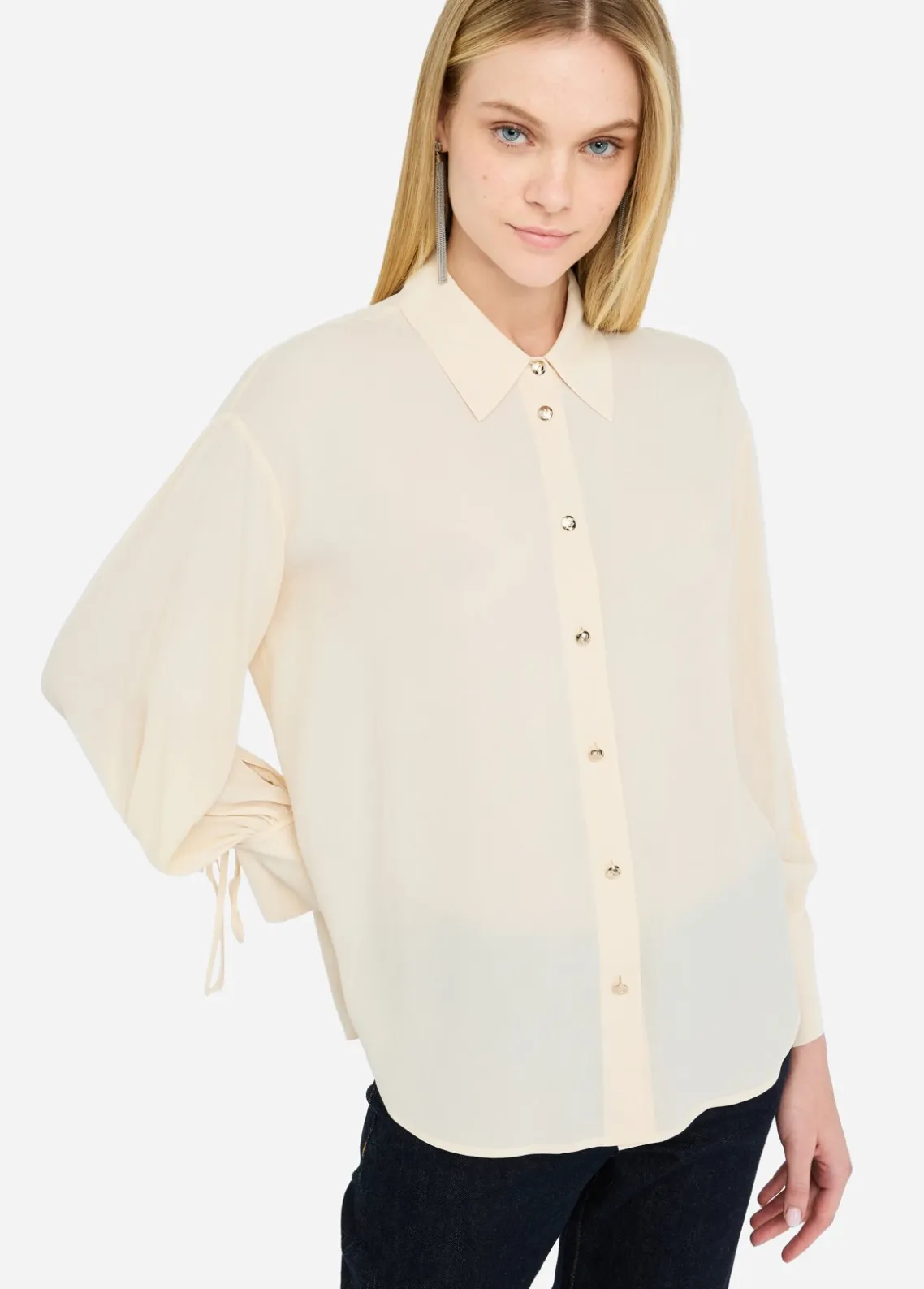 Liu Jo Camisa de crepé de China-Mujer Camisas Y Blusas