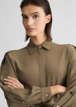 Liu Jo Camisa de crepé de China-Mujer Camisas Y Blusas