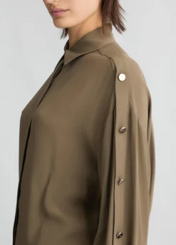 Liu Jo Camisa de crepé de China-Mujer Camisas Y Blusas