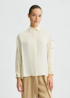 Liu Jo Camisa de crepé de China-Mujer Camisas Y Blusas