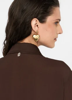 Liu Jo Camisa de crepé de China-Mujer Camisas Y Blusas