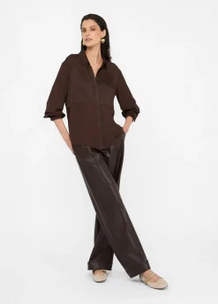 Liu Jo Camisa de crepé de China-Mujer Camisas Y Blusas