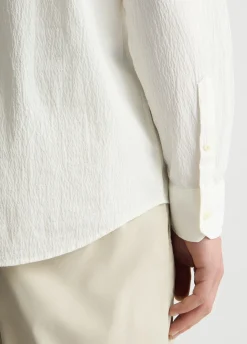 Liu Jo Camisa de Cuello Mao-Hombre Camisas