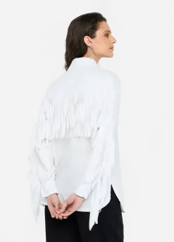 Liu Jo Camisa de popelina con flecos-Mujer Camisas Y Blusas