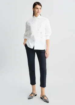 Liu Jo Camisa de popelina con strass-Mujer Camisas Y Blusas