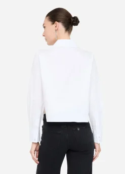 Liu Jo Camisa de popelina con strass-Mujer Camisas Y Blusas