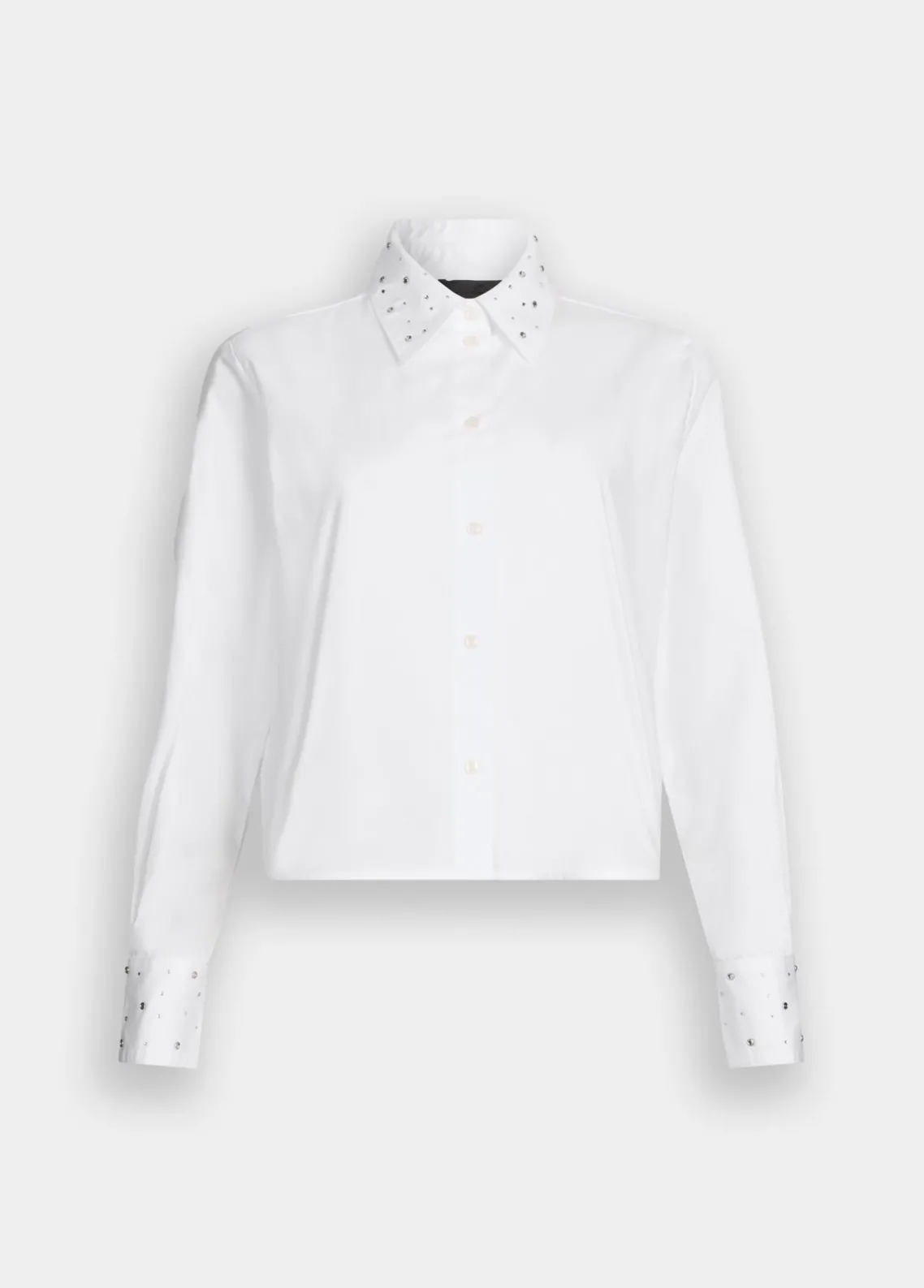 Liu Jo Camisa de popelina con strass-Mujer Camisas Y Blusas