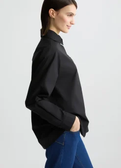 Liu Jo Camisa de popelina con strass-Mujer Camisas Y Blusas
