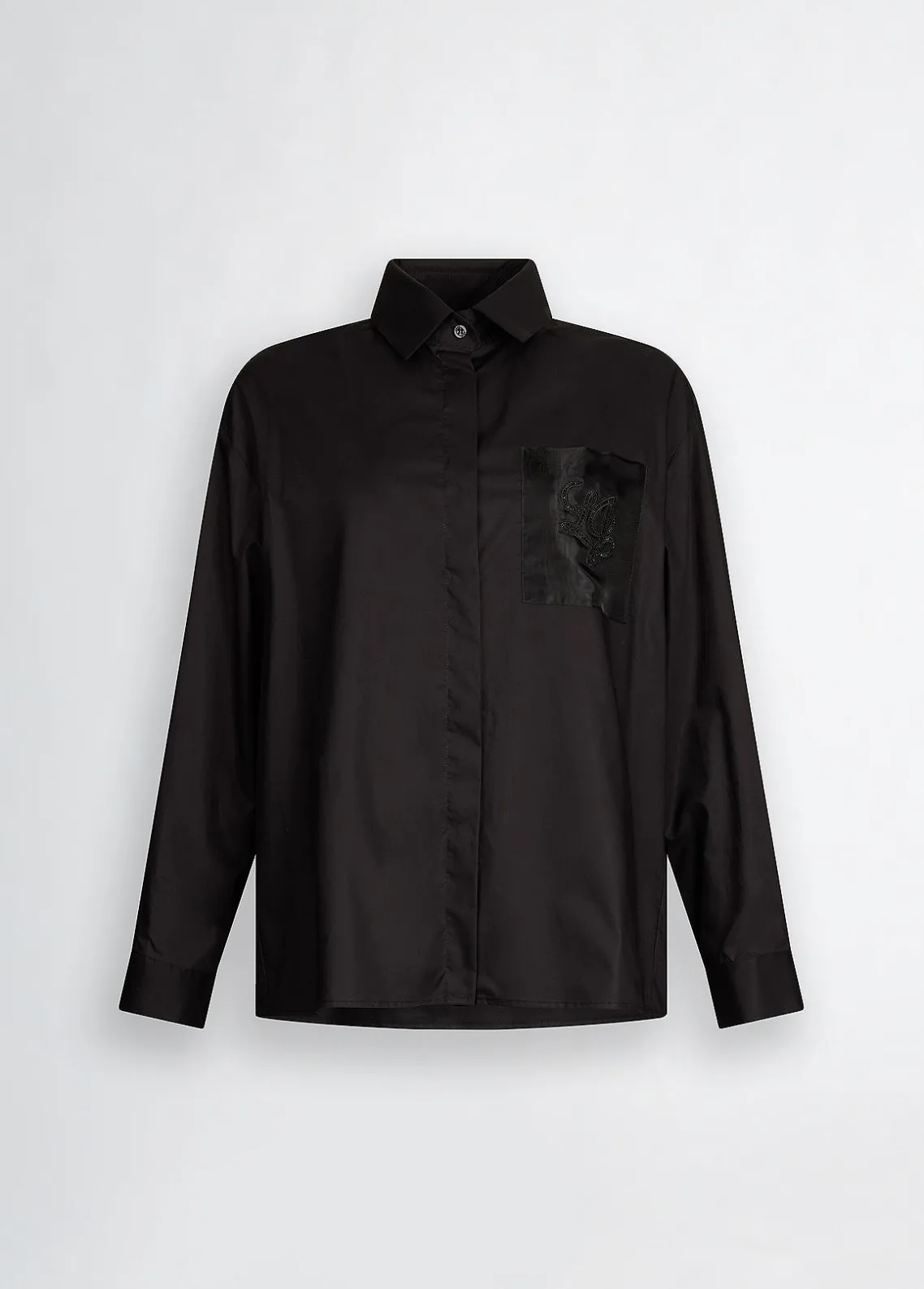 Liu Jo Camisa de popelina con strass-Mujer Camisas Y Blusas