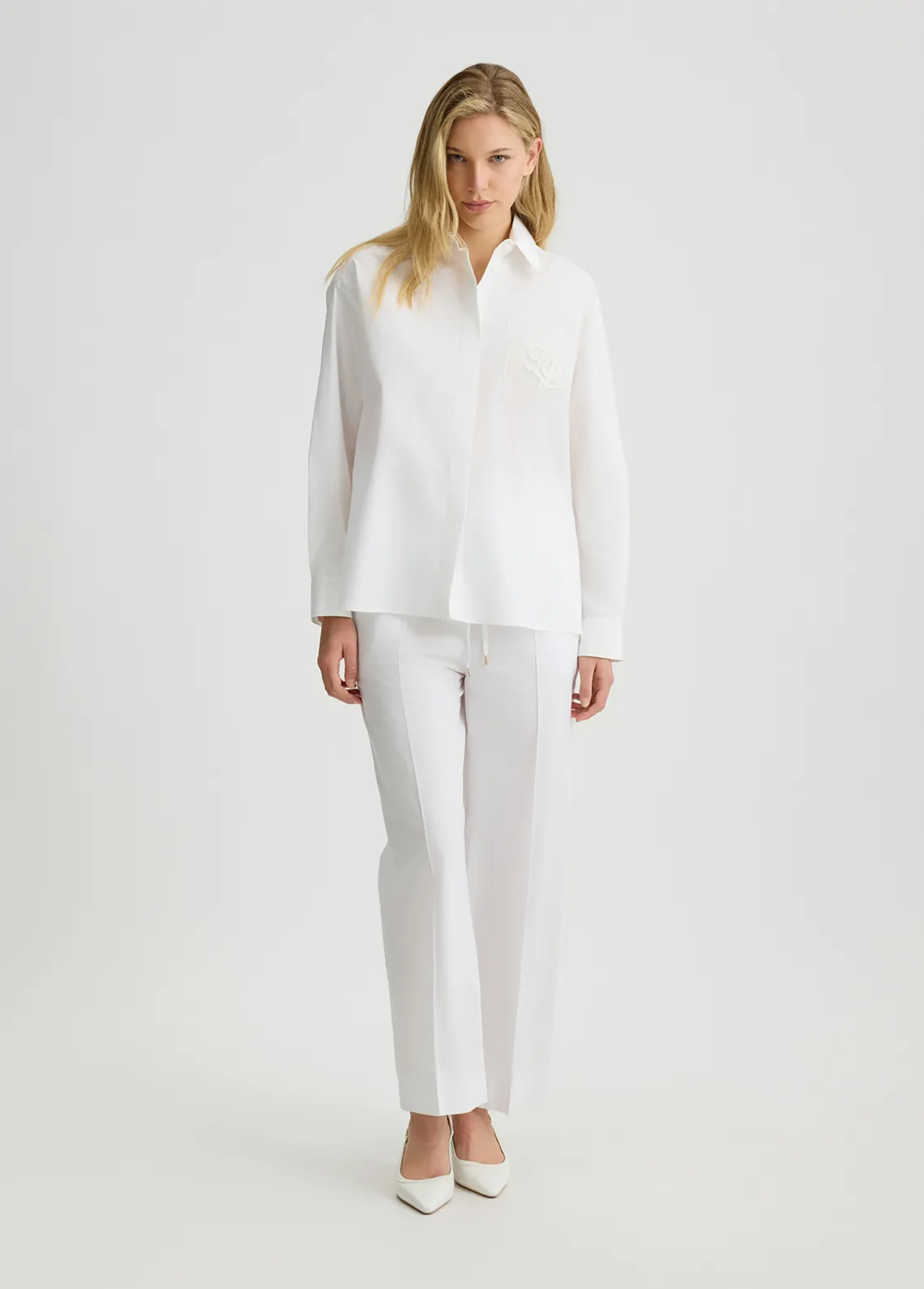 Liu Jo Camisa de popelina y organza-Mujer Camisas Y Blusas