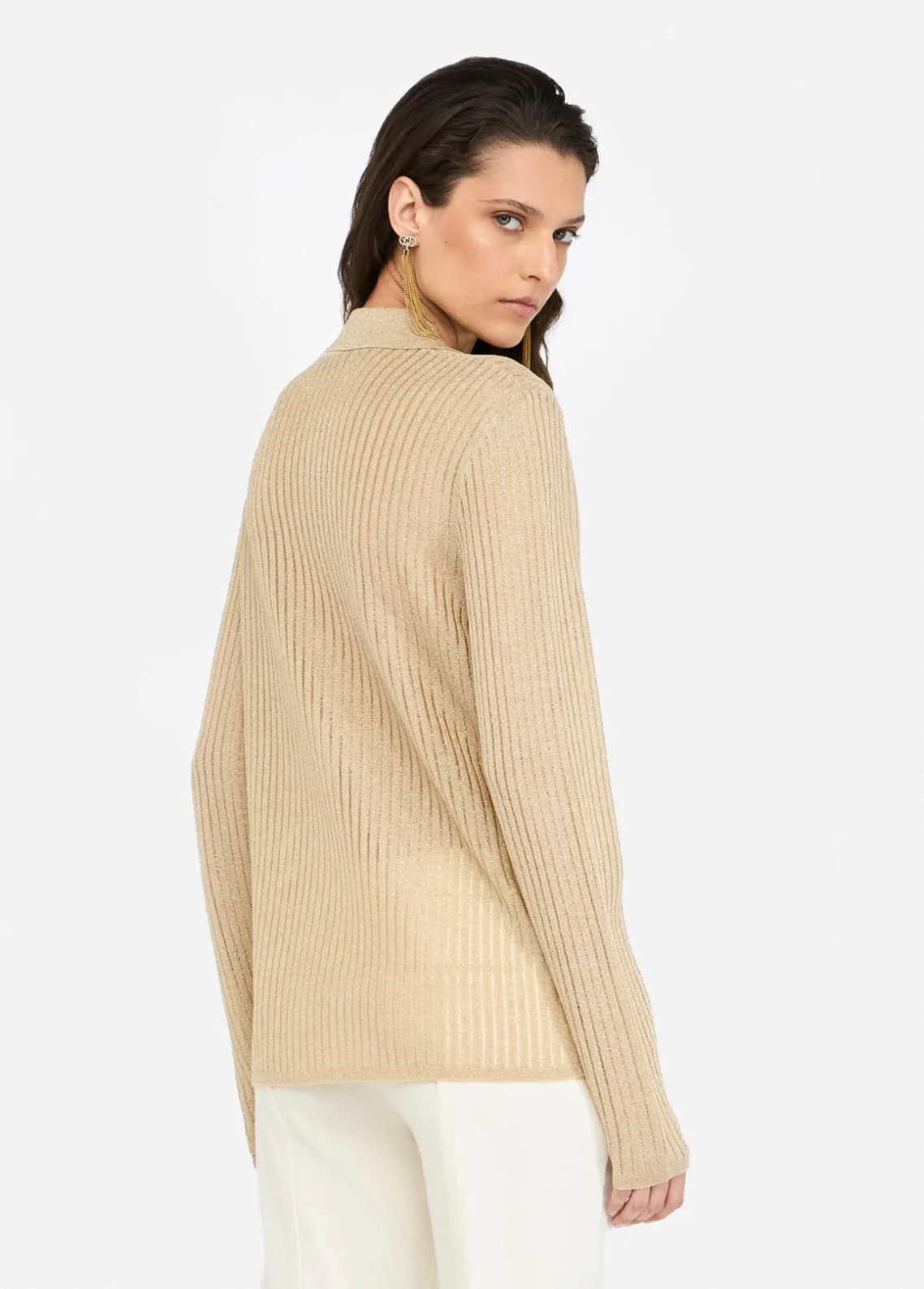 Liu Jo Camisa de punto de lurex®-Mujer Cárdigans Y Jerséis