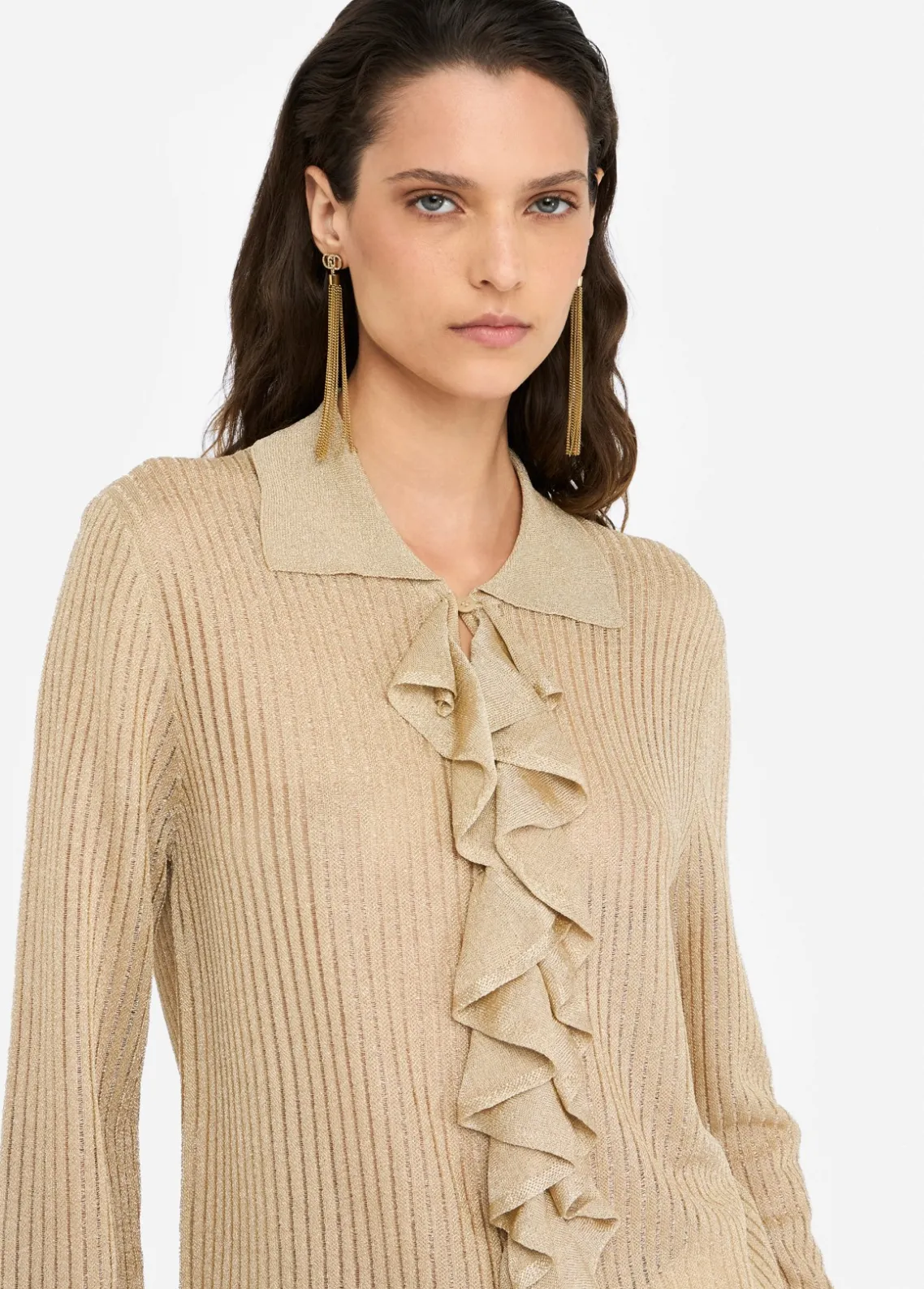 Liu Jo Camisa de punto de lurex®-Mujer Cárdigans Y Jerséis