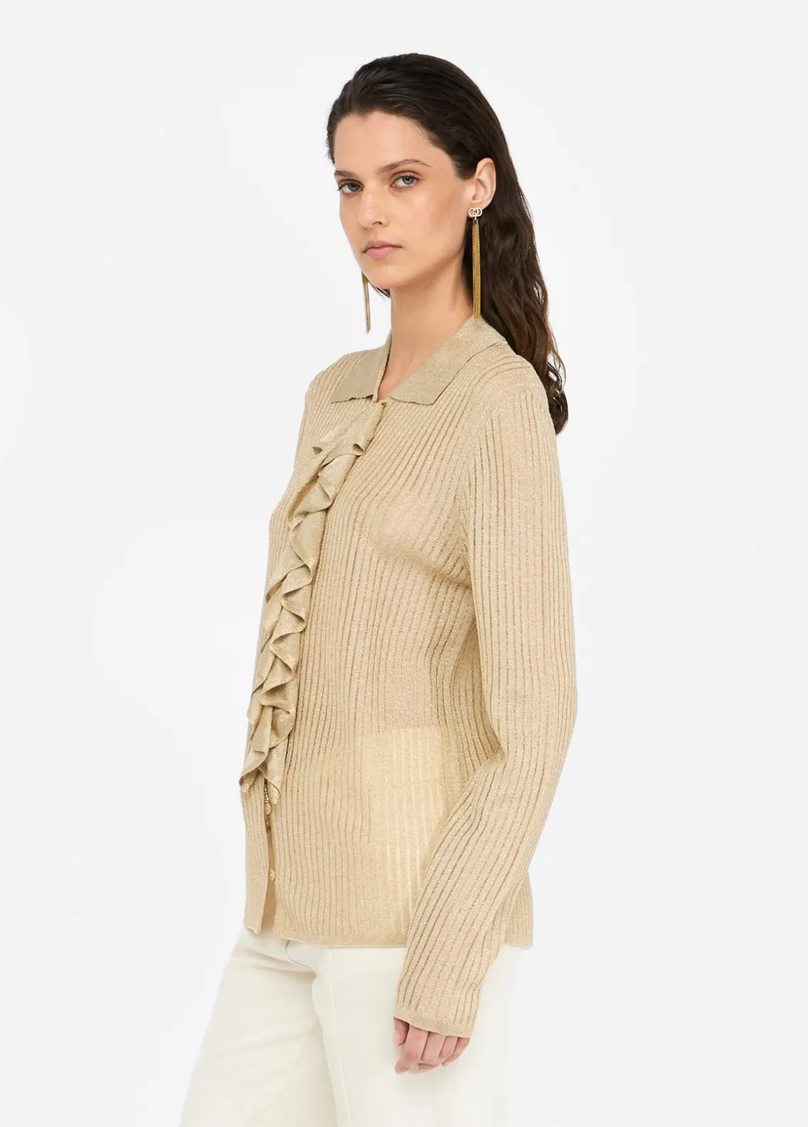 Liu Jo Camisa de punto de lurex®-Mujer Cárdigans Y Jerséis