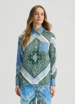 Liu Jo Camisa de raso estampado-Mujer Camisas Y Blusas