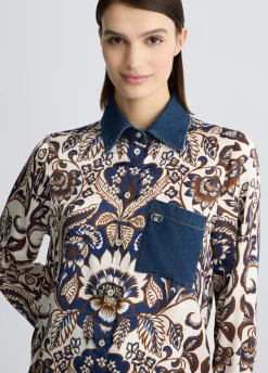 Liu Jo Camisa de raso estampado-Mujer Camisas Y Blusas
