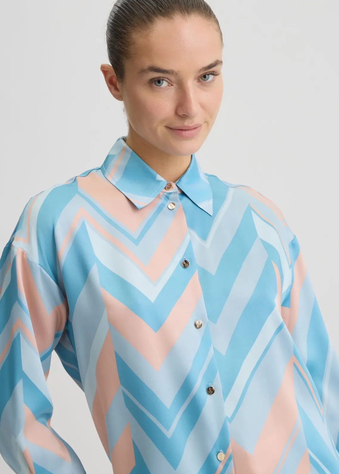 Liu Jo Camisa de sarga estampada-Mujer Camisas Y Blusas