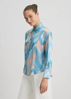 Liu Jo Camisa de sarga estampada-Mujer Camisas Y Blusas