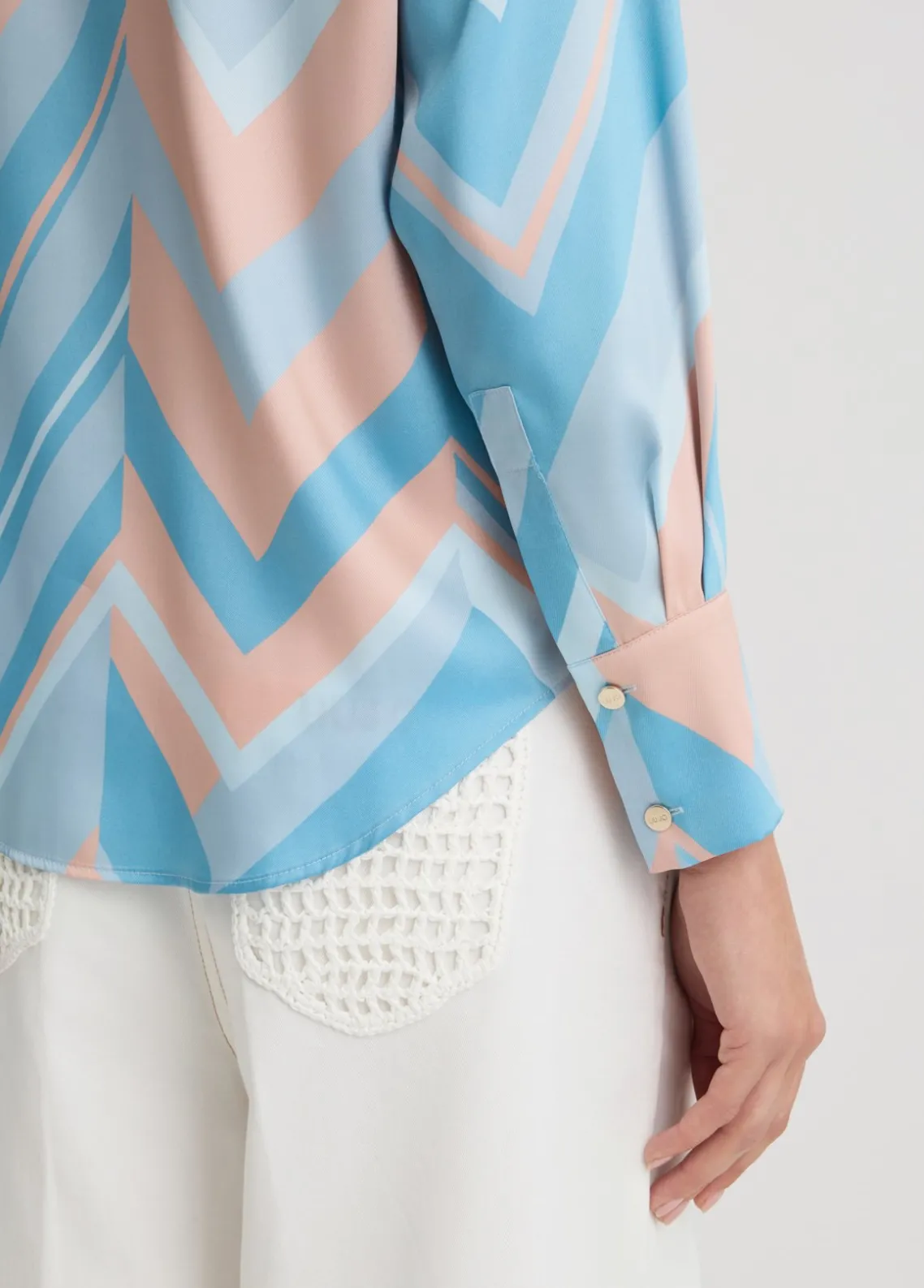 Liu Jo Camisa de sarga estampada-Mujer Camisas Y Blusas