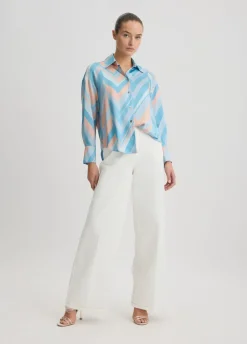 Liu Jo Camisa de sarga estampada-Mujer Camisas Y Blusas