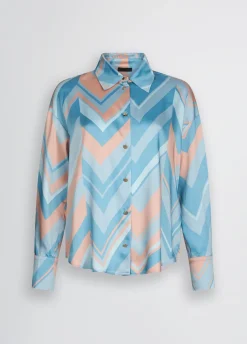 Liu Jo Camisa de sarga estampada-Mujer Camisas Y Blusas