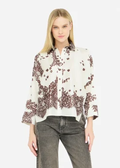 Liu Jo Camisa de sarga estampada-Mujer Camisas Y Blusas