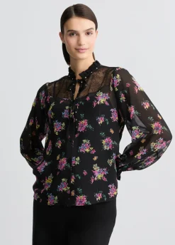 Liu Jo Camisa de tejido georgette floral-Mujer Camisas Y Blusas