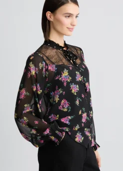 Liu Jo Camisa de tejido georgette floral-Mujer Camisas Y Blusas