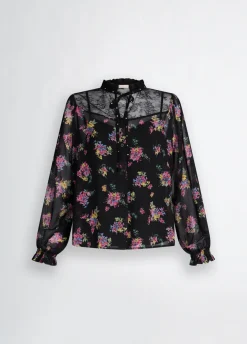 Liu Jo Camisa de tejido georgette floral-Mujer Camisas Y Blusas