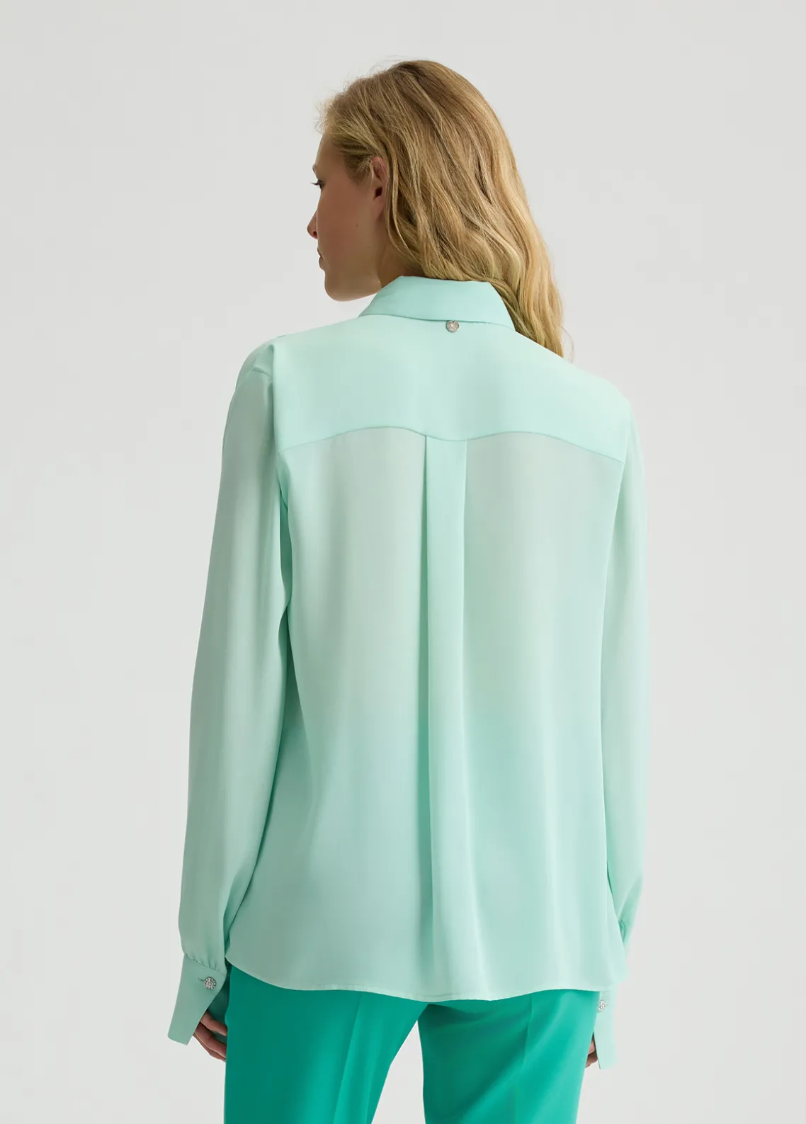 Liu Jo Camisa plisada de georgette-Mujer Camisas Y Blusas