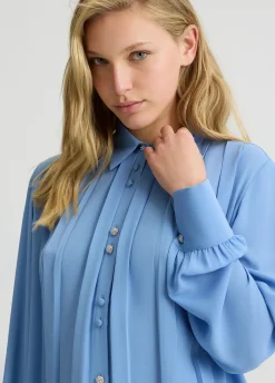 Liu Jo Camisa plisada de georgette-Mujer Camisas Y Blusas|Ceremonia