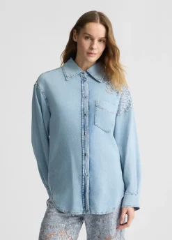 Liu Jo Camisa vaquera-Mujer Camisas Y Blusas