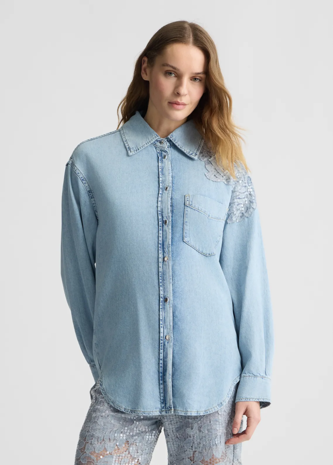 Liu Jo Camisa vaquera-Mujer Camisas Y Blusas