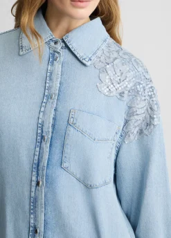 Liu Jo Camisa vaquera-Mujer Camisas Y Blusas