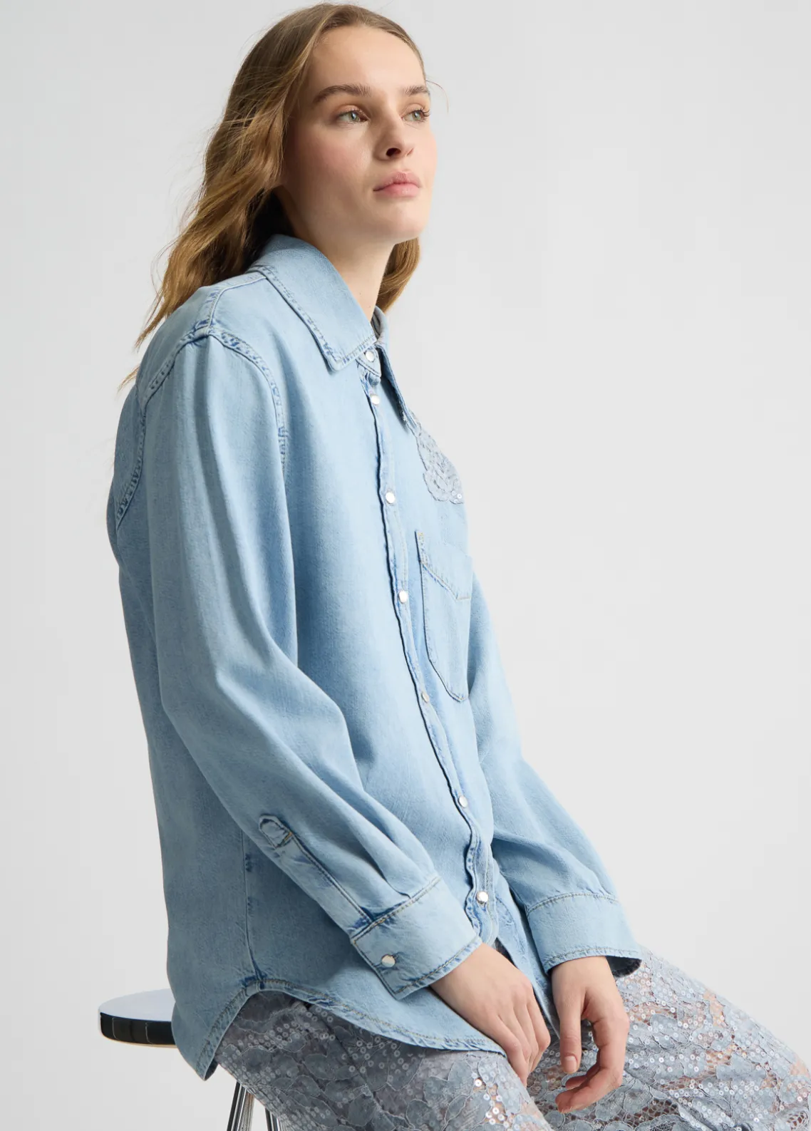 Liu Jo Camisa vaquera-Mujer Camisas Y Blusas