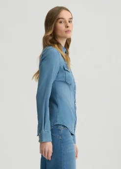 Liu Jo Camisa vaquera-Mujer Camisas Y Blusas