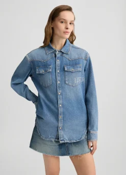 Liu Jo Camisa vaquera-Mujer Camisas Y Blusas