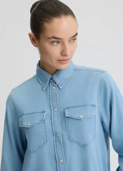 Liu Jo Camisa vaquera-Mujer Camisas Y Blusas