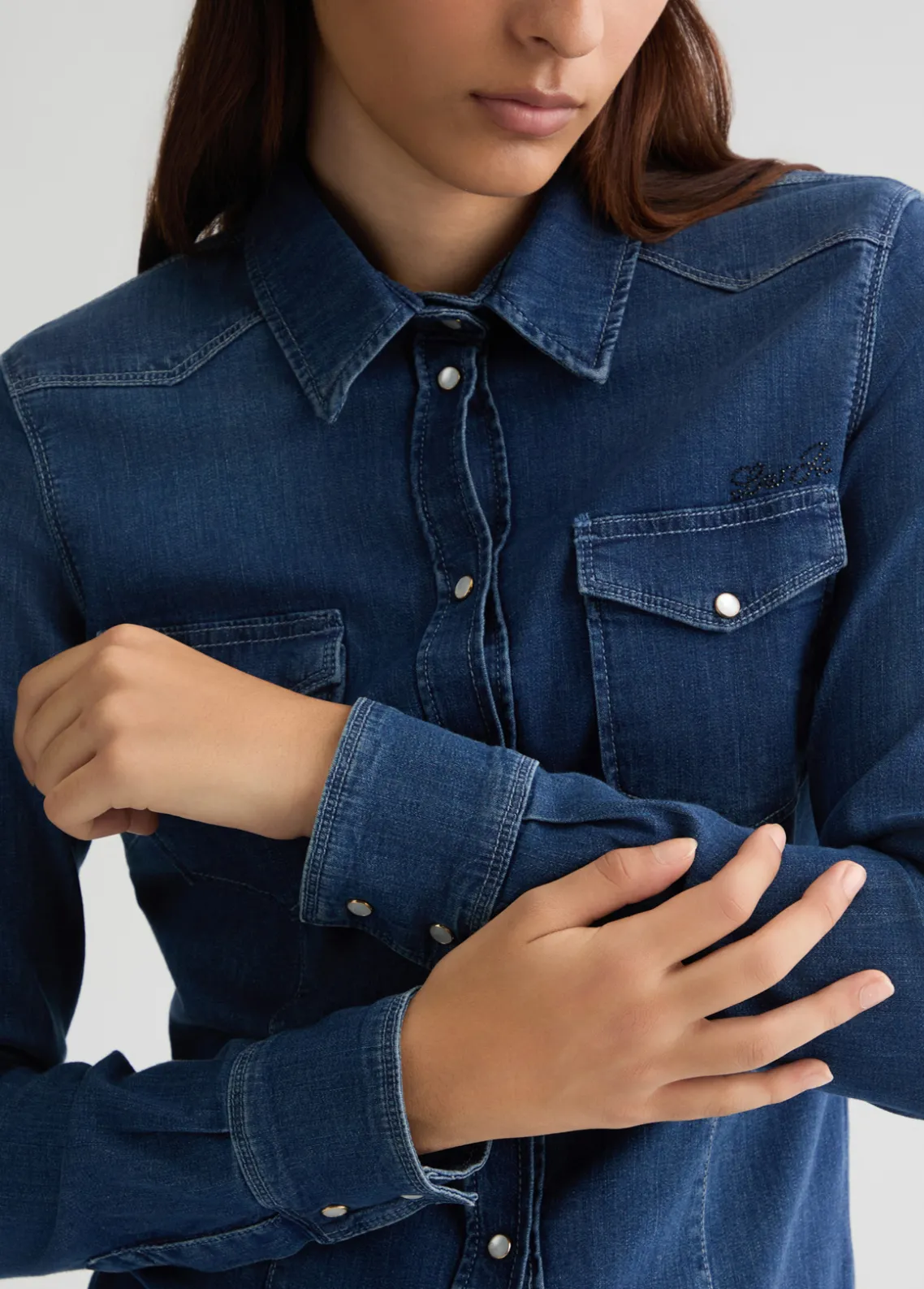 Liu Jo Camisa vaquera-Mujer Camisas Y Blusas