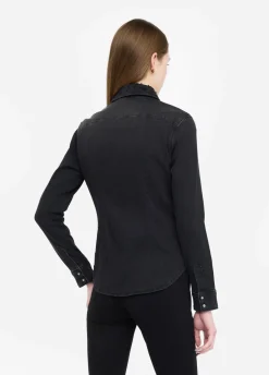 Liu Jo Camisa vaquera con strass-Mujer Camisas Y Blusas